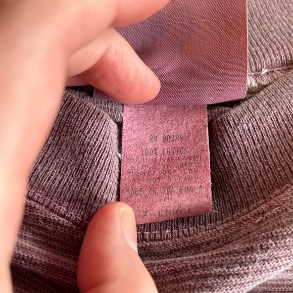 Men’s Vintage Pink Long Sleeve Sweater Size XL - Picture 7 of 8